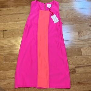 NWT Julie Brown Pink/Orange dress